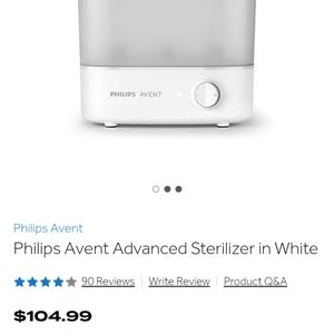 Philips Avent Advanced Sterilizer in White